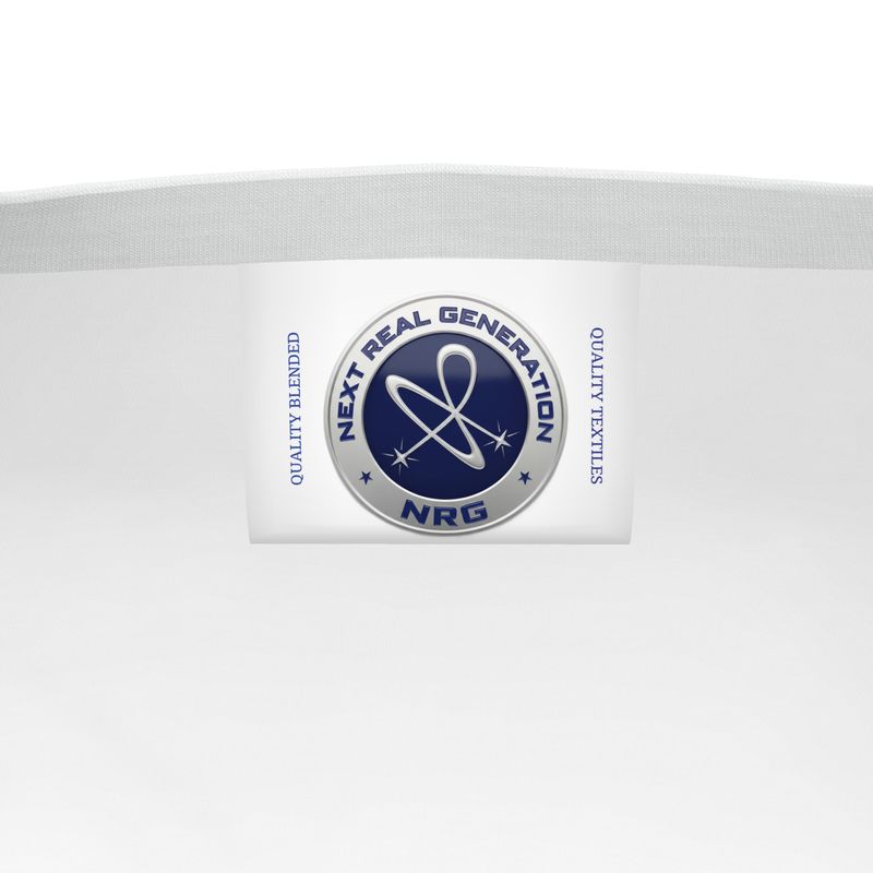 NRG Clothing for Men: White T-Shirt with Plain Stitch
