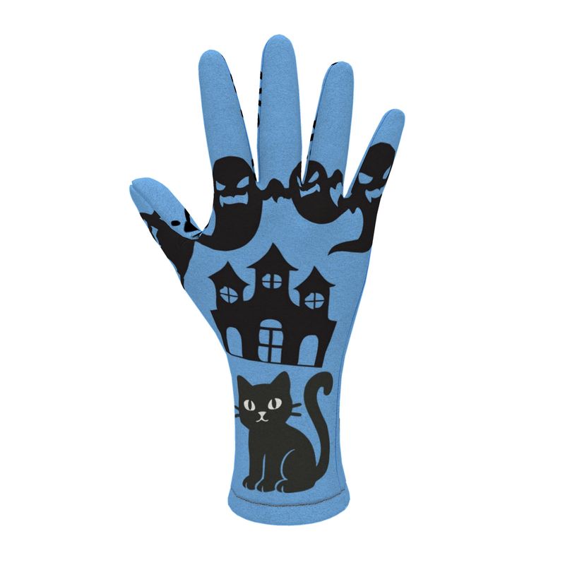 Original Whispers PI - Blue Fleece Gloves - SPOOKY Edition