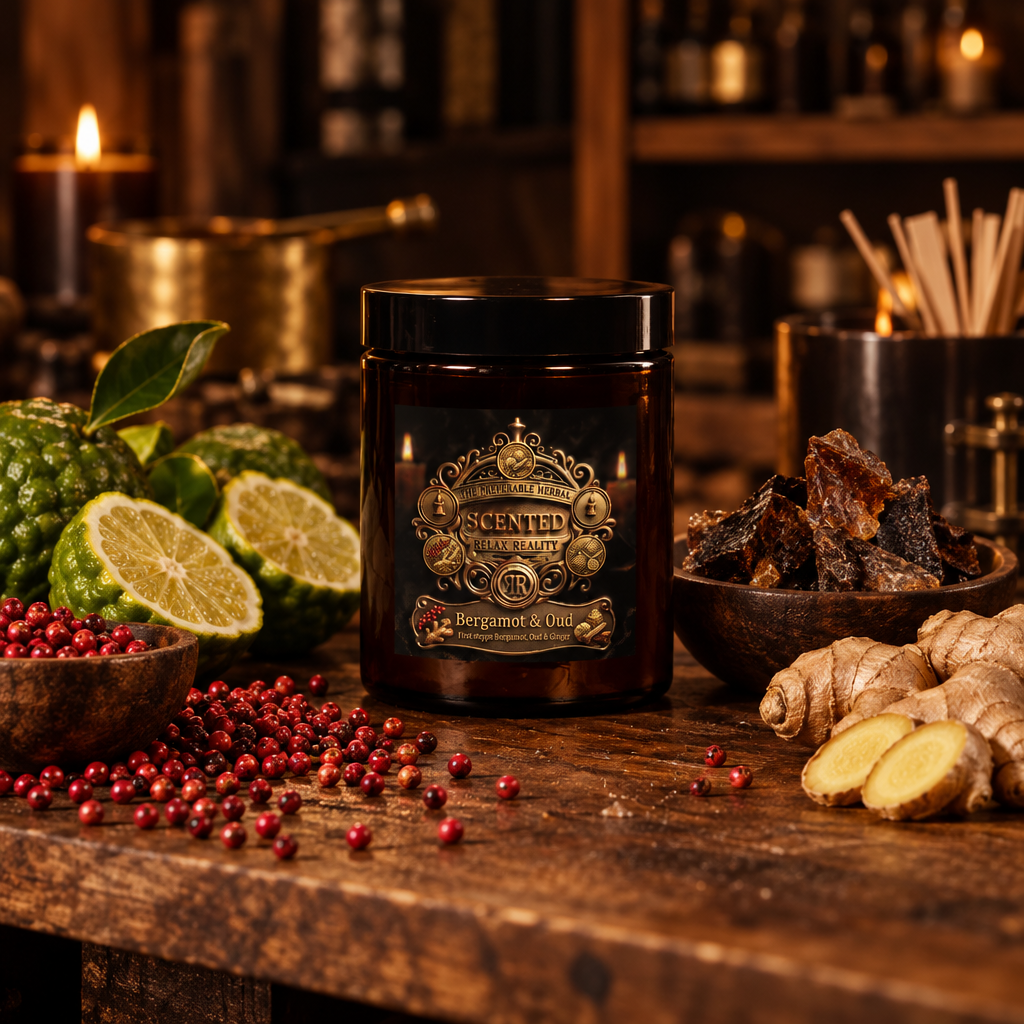 Relax Reality candle 'Bergamot & Oud'