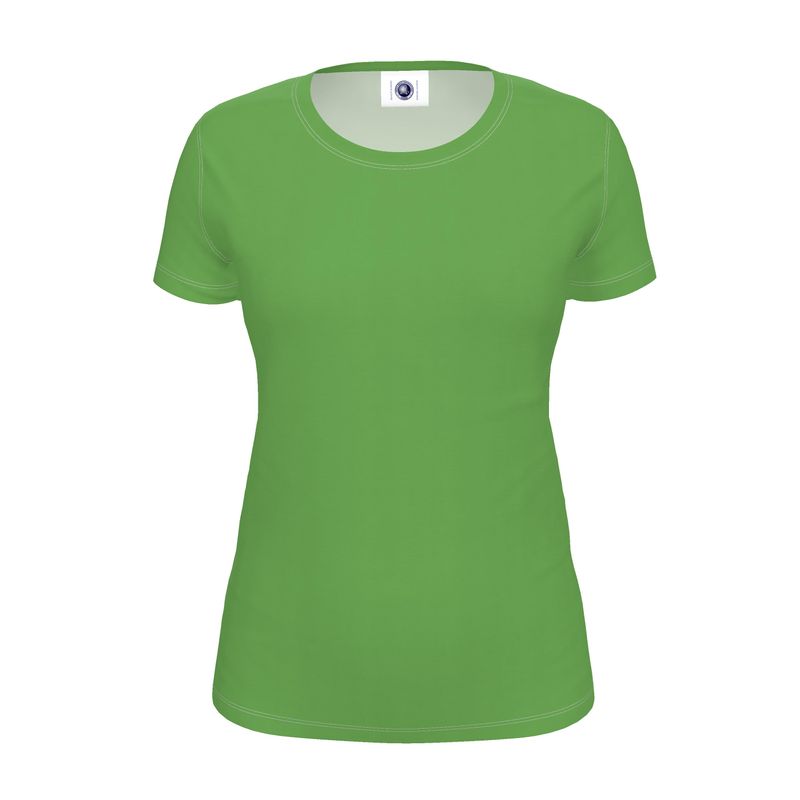 NRG Clothing for Women: Green T-shirt with White Stitch