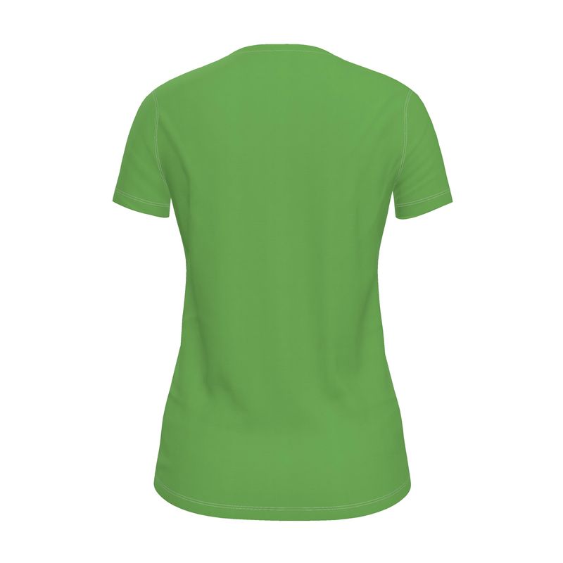 NRG Clothing for Women: Green T-shirt with White Stitch