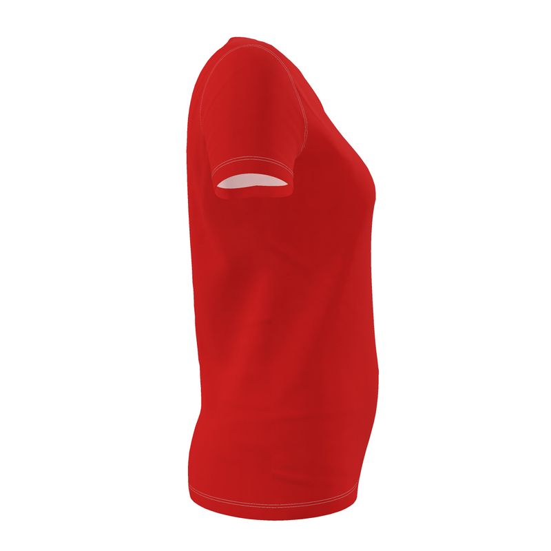 NRG Clothing for Women: Red T-shirt with White Stitch