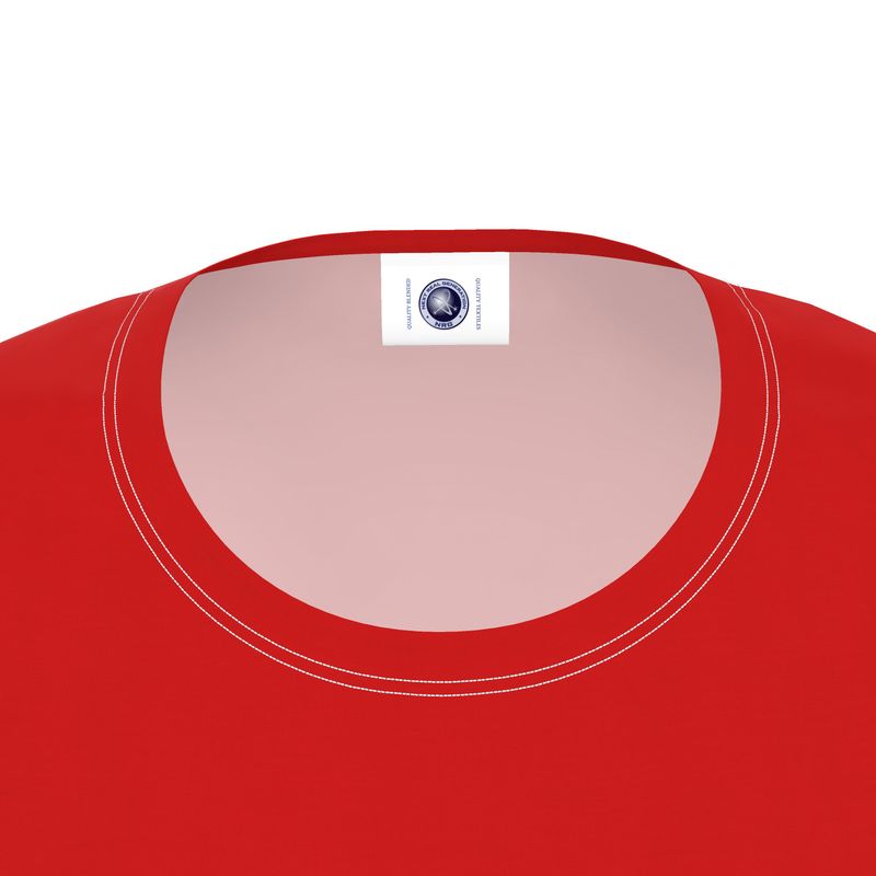 NRG Clothing for Women: Red T-shirt with White Stitch