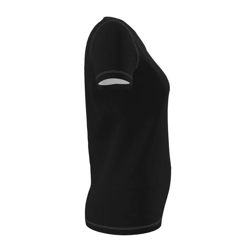 NRG Clothing for Women: Black T-shirt with White Stitch