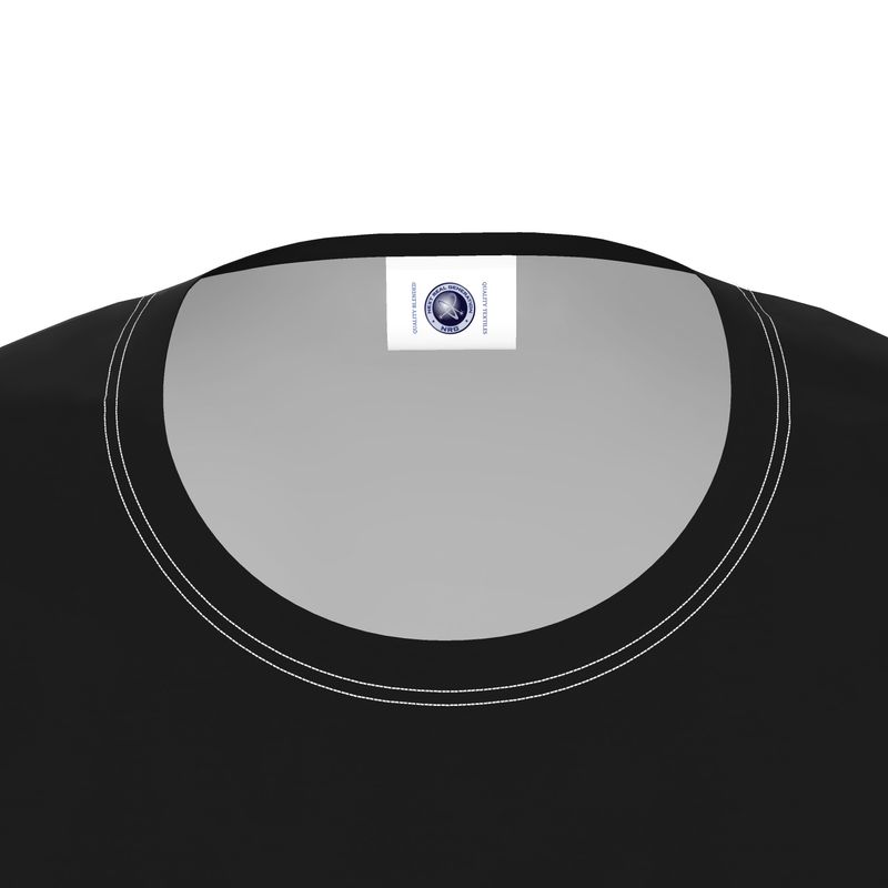 NRG Clothing for Women: Black T-shirt with White Stitch