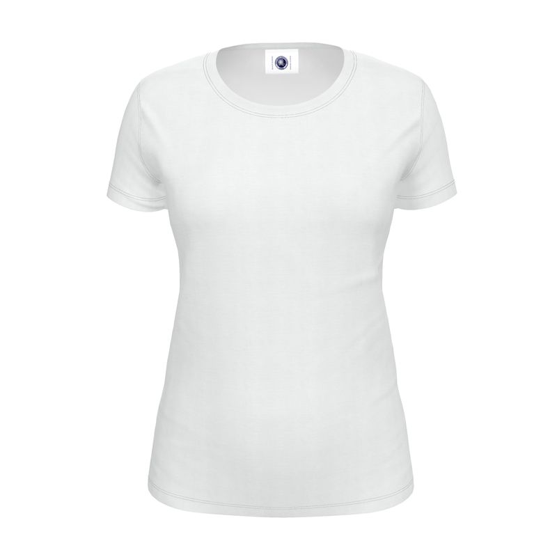 NRG Clothing for Women: White T-Shirt with Plain Stitch