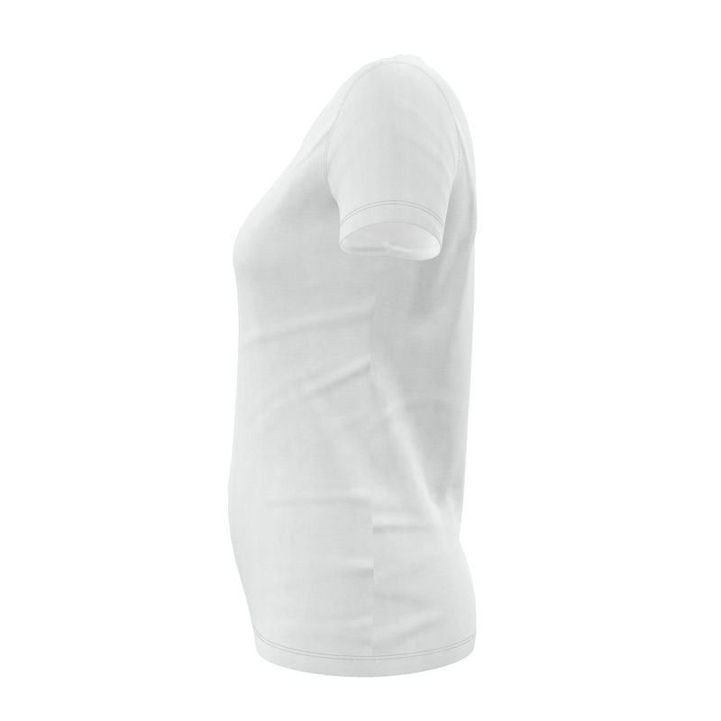 NRG Clothing for Women: White T-Shirt with Plain Stitch