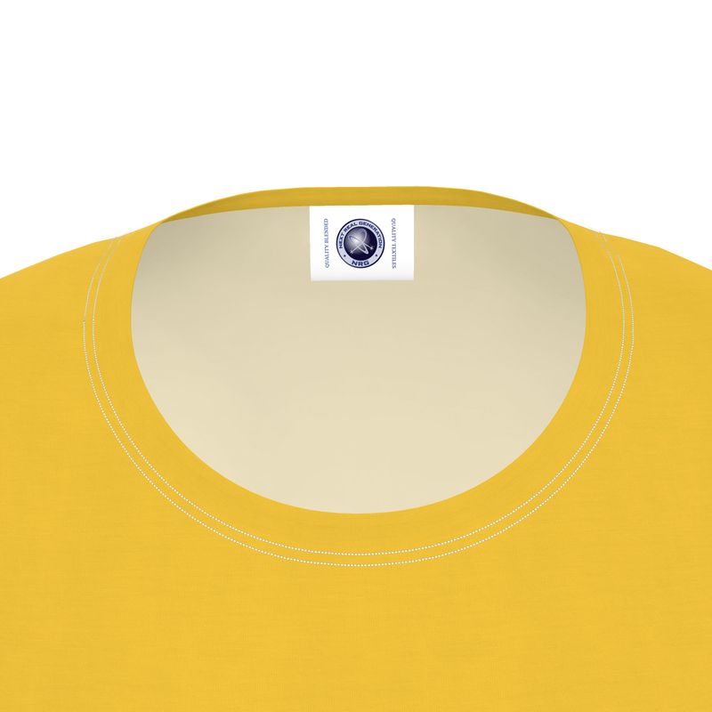NRG Clothing for Women: Yellow T-shirt with White Stitch