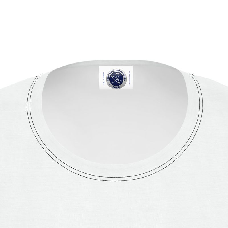 NRG Clothing for Women: White T-Shirt with Black Stitch