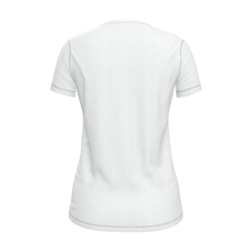 NRG Clothing for Women: White T-Shirt with Blue Stitch