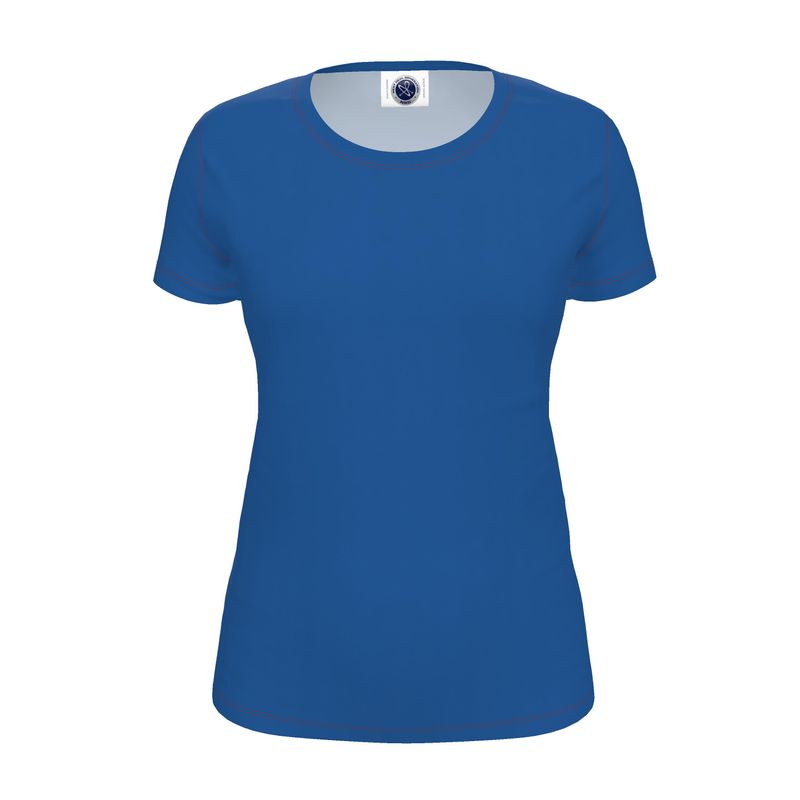 NRG Clothing for Women: Blue T-Shirt with Red Stitch