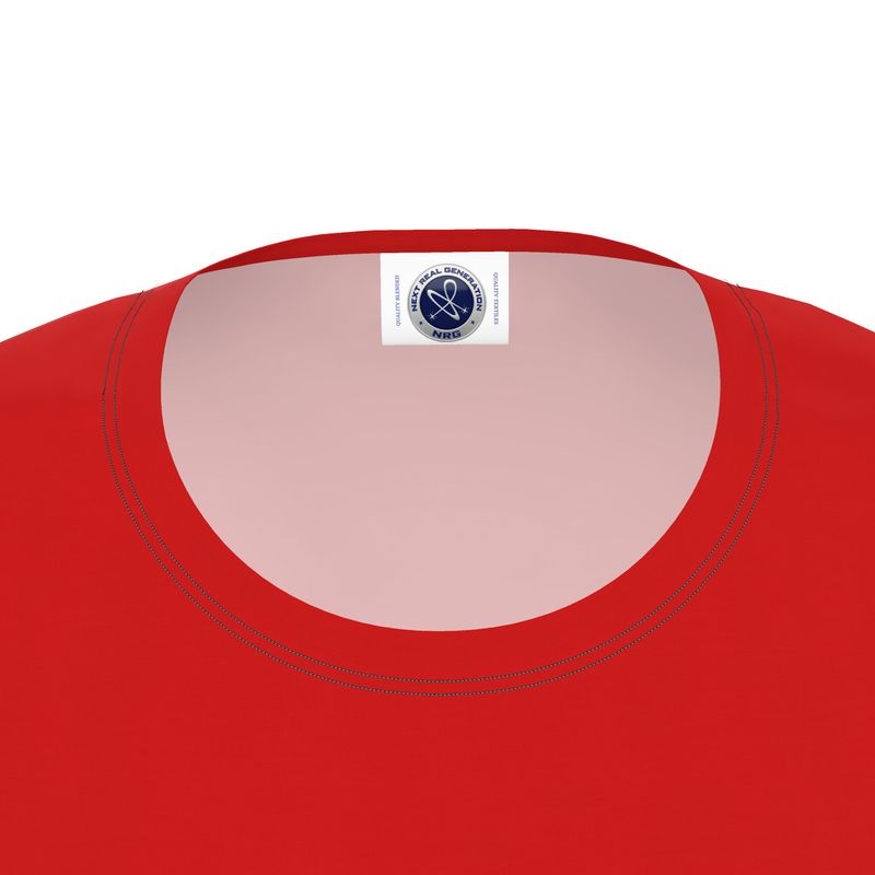 NRG Clothing for Women: Red T-shirt with Black Stitch