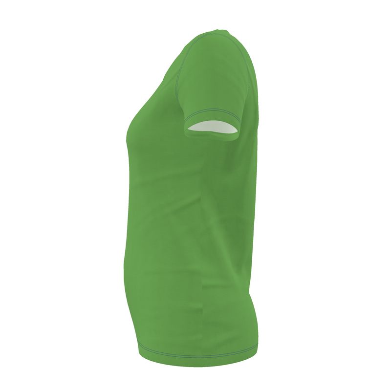 NRG Clothing for Women: Green T-shirt with Blue Stitch