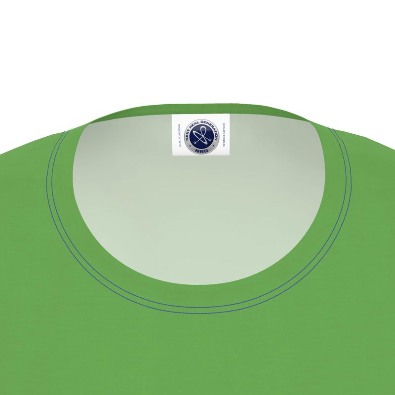 NRG Clothing for Women: Green T-shirt with Blue Stitch