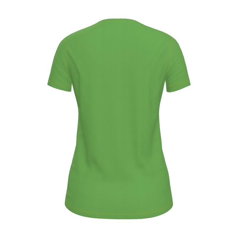 NRG Clothing for Women: Green T-shirt with Yellow Stitch