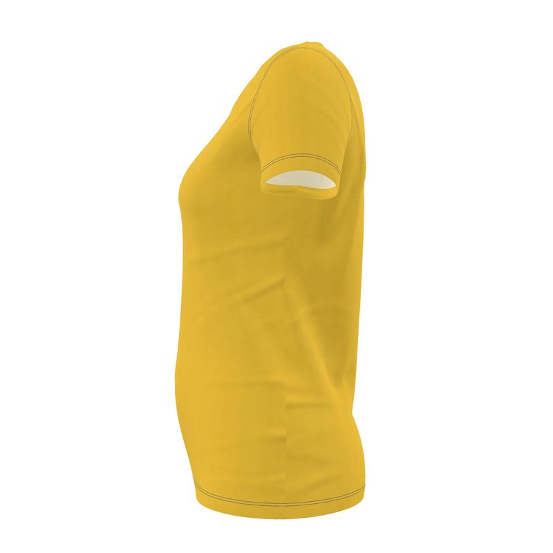 NRG Clothing for Women: Yellow T-shirt with Blue Stitch