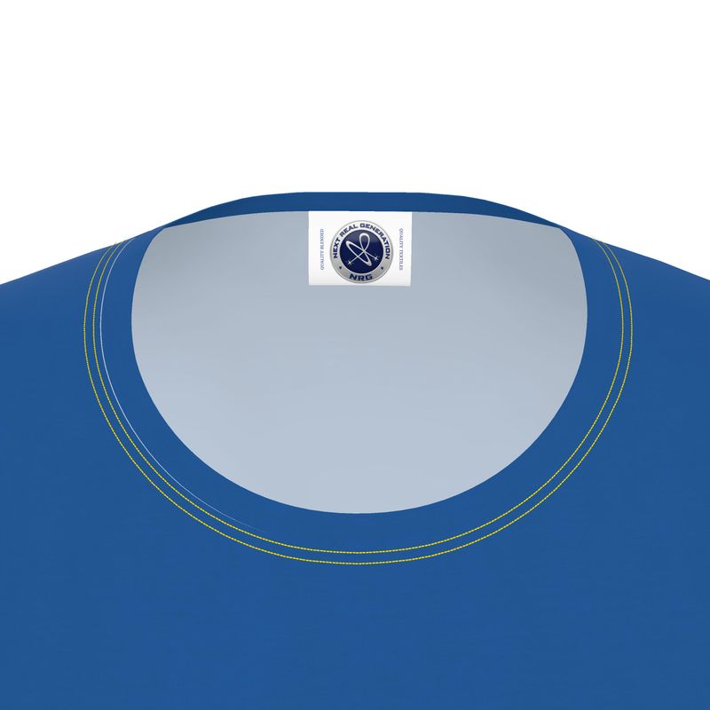 NRG Clothing for Women: Blue Long Sleeve with Yellow Stitch