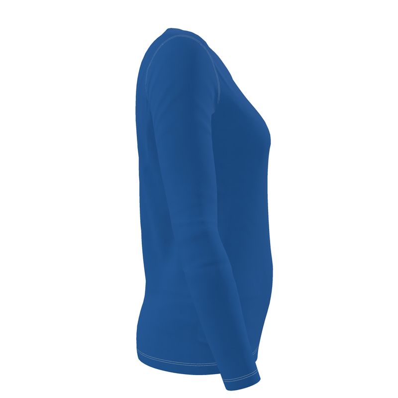 NRG Clothing for Women: Blue Long Sleeve with White Stitch