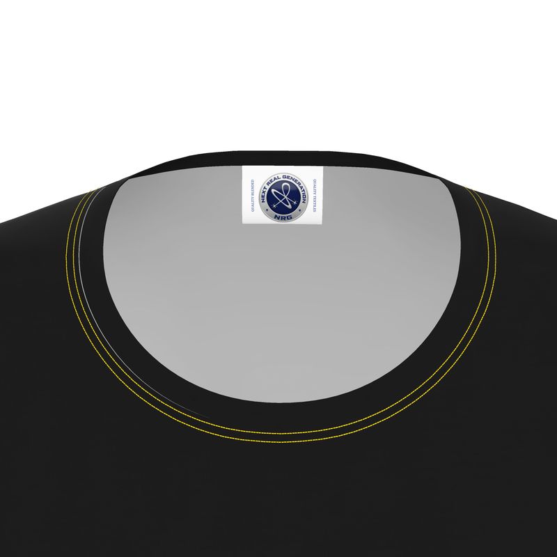 NRG Clothing for Women: Black Long Sleeve with Yellow Stitch