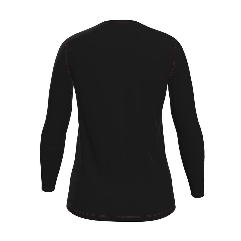 NRG Clothing for Women: Black Long Sleeve with Red Stitch