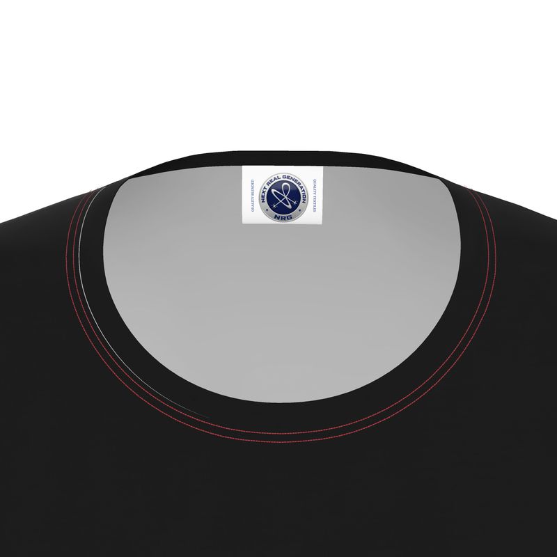 NRG Clothing for Women: Black Long Sleeve with Red Stitch