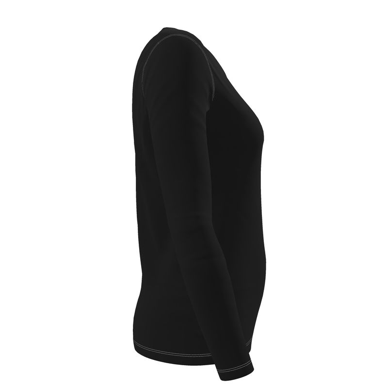NRG Clothing for Women: Black Long Sleeve with White Stitch
