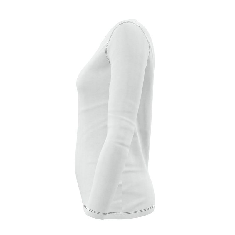 NRG Clothing for Women: White Long Sleeve with Black Stitch