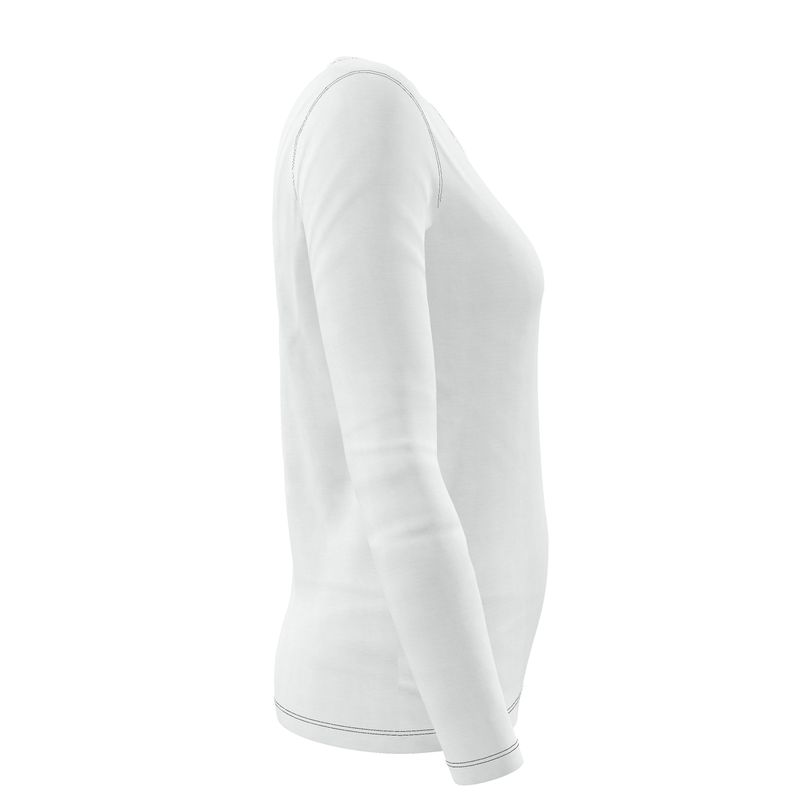 NRG Clothing for Women: White Long Sleeve with Black Stitch