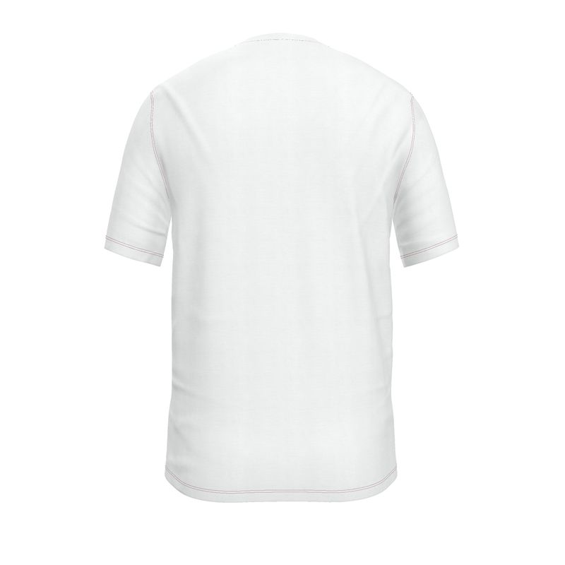 NRG Clothing for Men: White T-Shirt with Red Stitch
