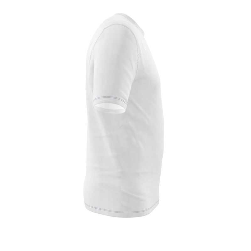 NRG Clothing for Men: White T-Shirt with Blue Stitch