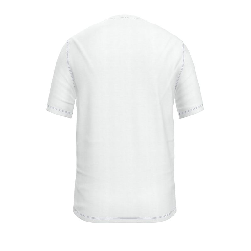 NRG Clothing for Men: White T-Shirt with Blue Stitch