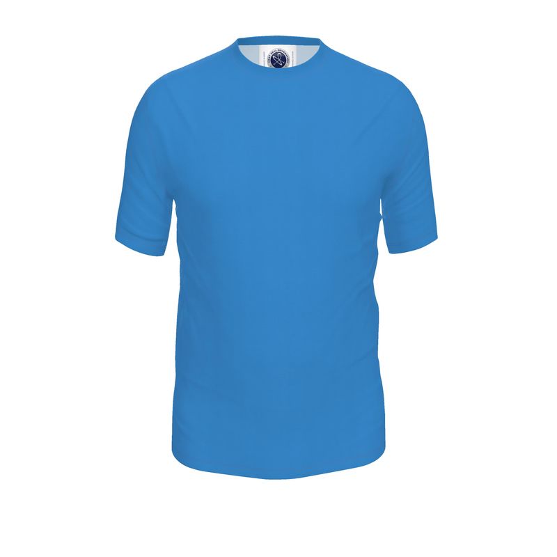 NRG Clothing for Men: Blue T-Shirt with Plain Stitch