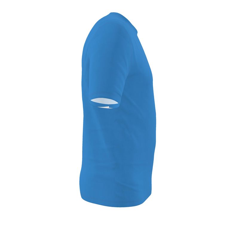 NRG Clothing for Men: Blue T-Shirt with Plain Stitch