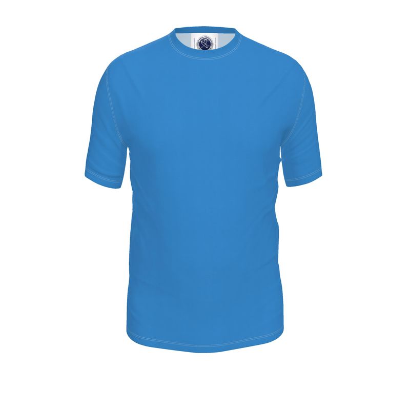 NRG Clothing for Men: Blue T-Shirt with White Stitch