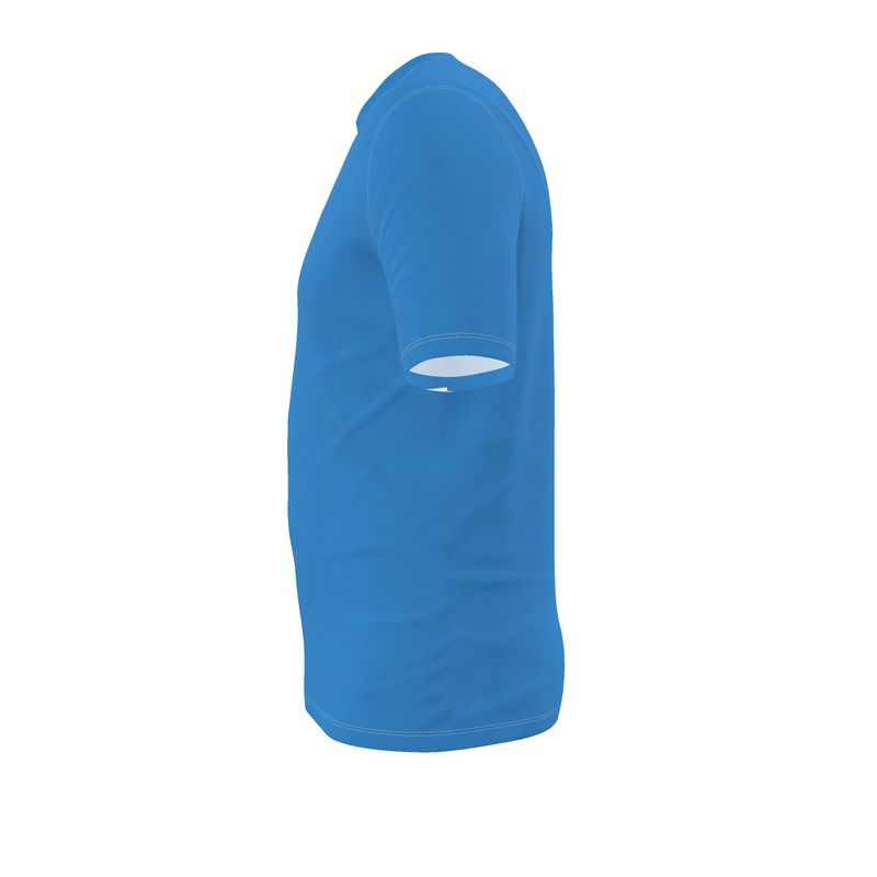 NRG Clothing for Men: Blue T-Shirt with White Stitch