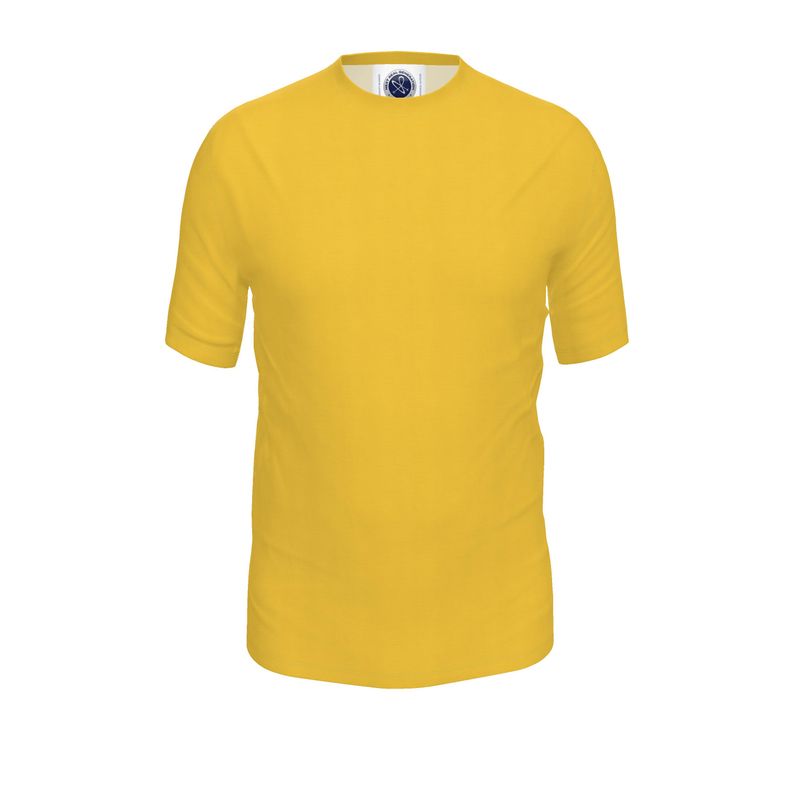 NRG Clothing for Men: Yellow T-Shirt with Plain Stitch