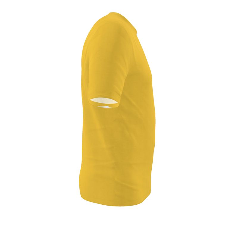 NRG Clothing for Men: Yellow T-Shirt with Plain Stitch