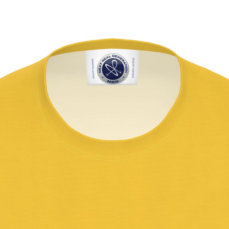 NRG Clothing for Men: Yellow T-Shirt with Plain Stitch