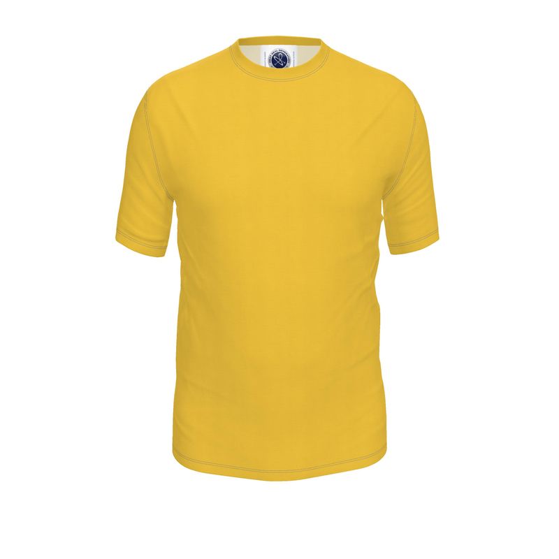 NRG Clothing for Men: Yellow T-Shirt with Blue Stitch