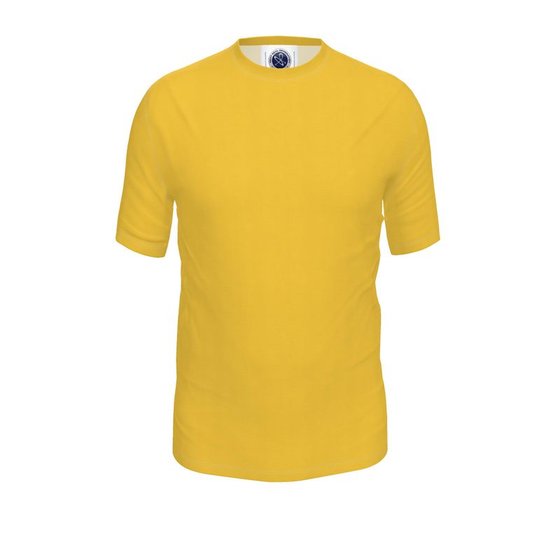 NRG Clothing for Men: Yellow T-Shirt with White Stitch