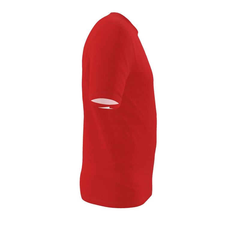 NRG Clothing for  Men: Red T-Shirt with Plain Stitch