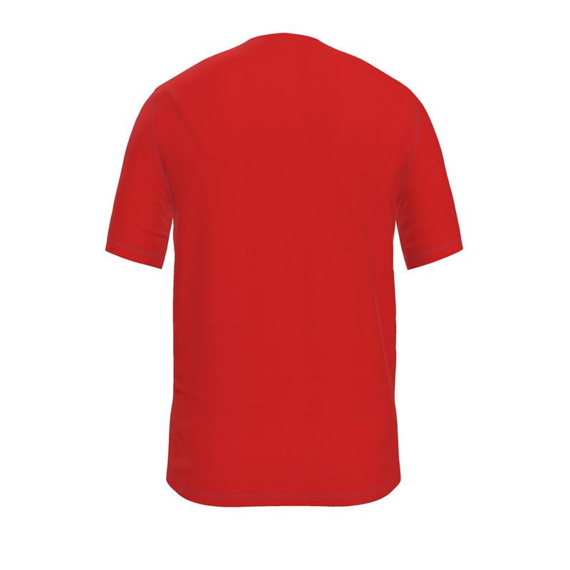 NRG Clothing for Men: Red T-Shirt with Blue Stitch