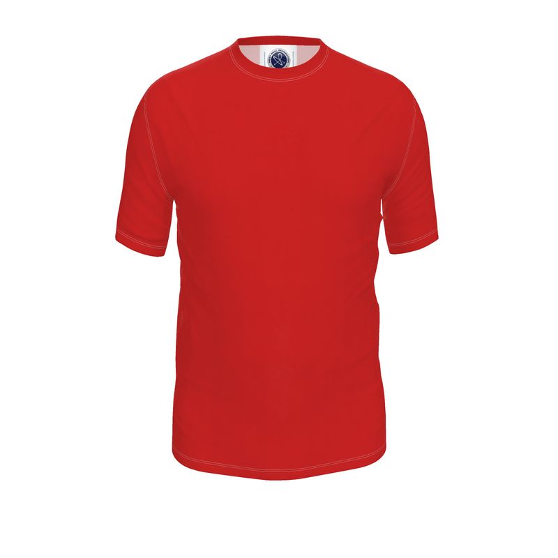 NRG Clothing for Men: Red T-Shirt with White Stitch