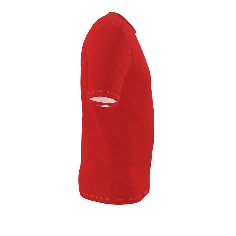 NRG Clothing for Men: Red T-Shirt with White Stitch