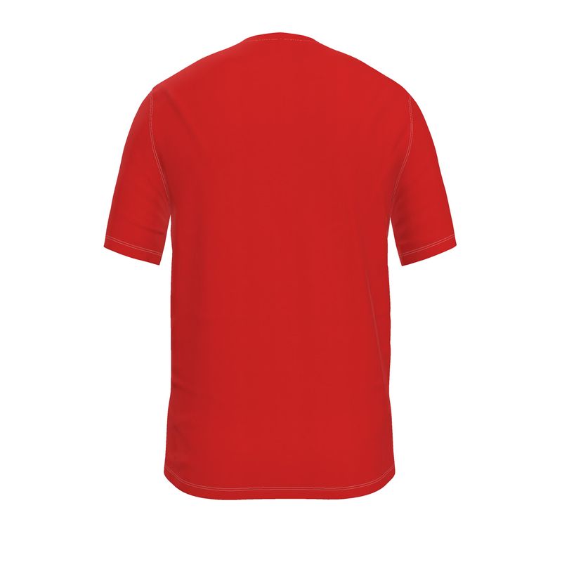 NRG Clothing for Men: Red T-Shirt with White Stitch