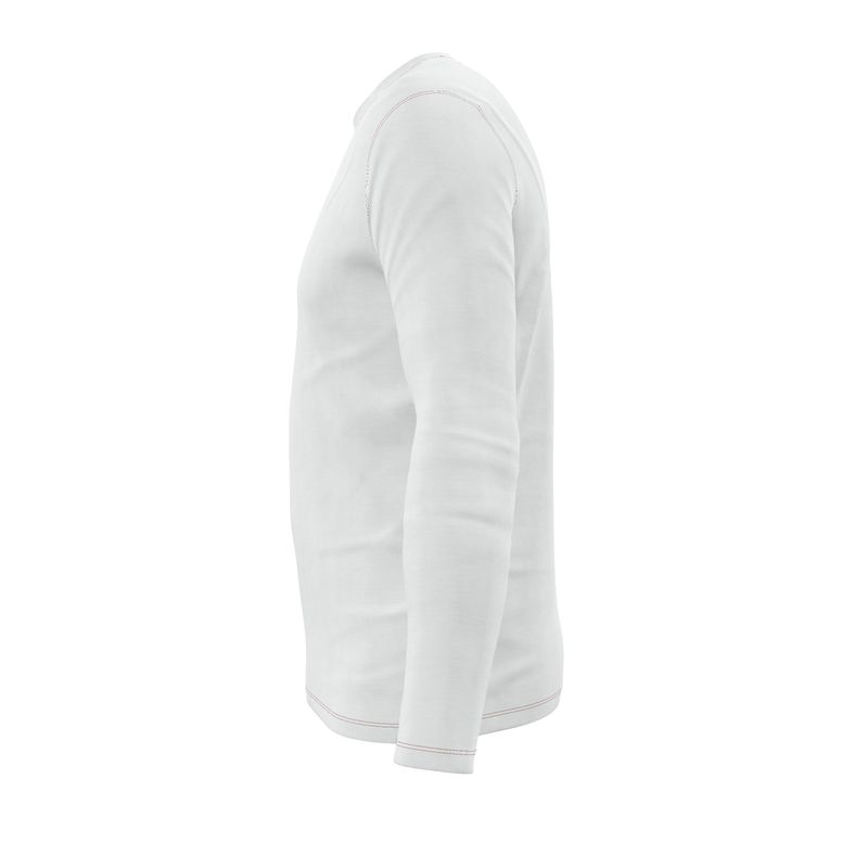NRG Clothing for Men: White Long Sleeve with Plain Stitch