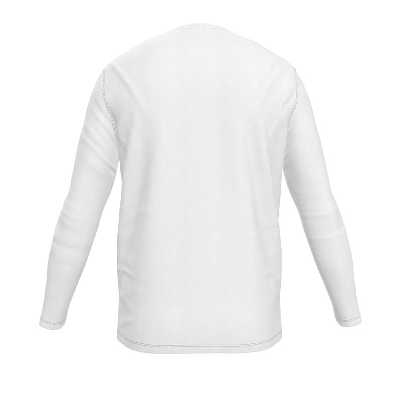 NRG Clothing for Men: White Long Sleeve with Plain Stitch