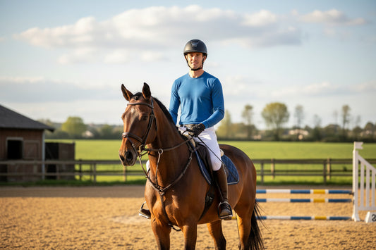 NRG Clothing for Men: Blue Long Sleeve with Plain Stitch