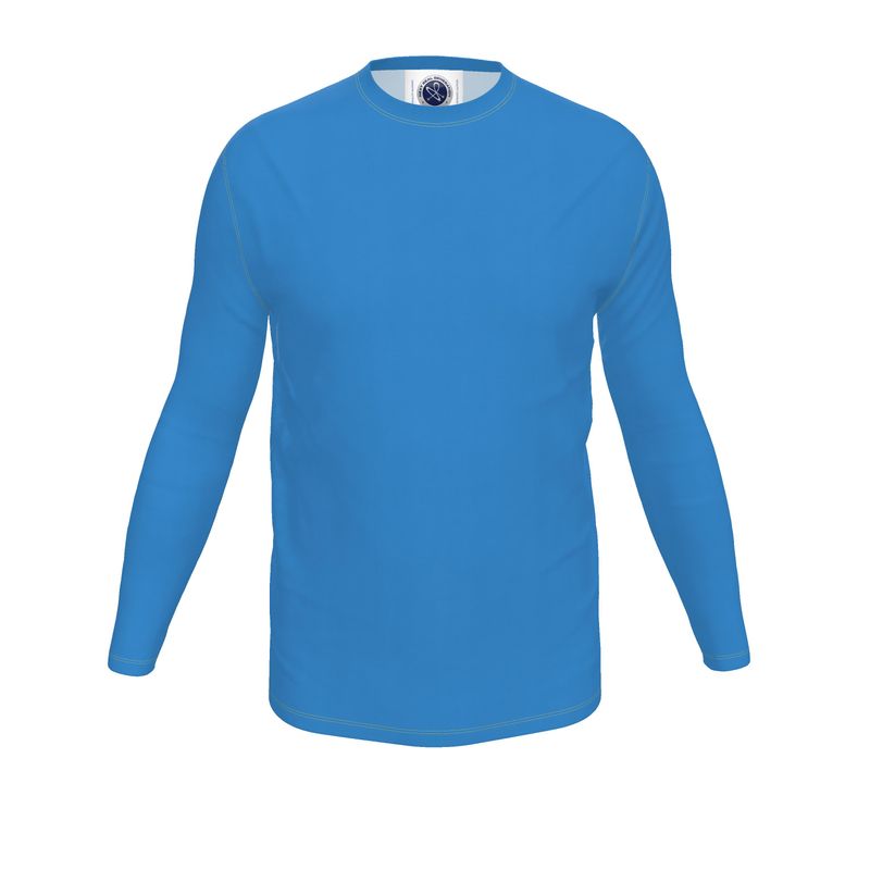 NRG Clothing for Men: Blue Long Sleeve with Yellow Stitch