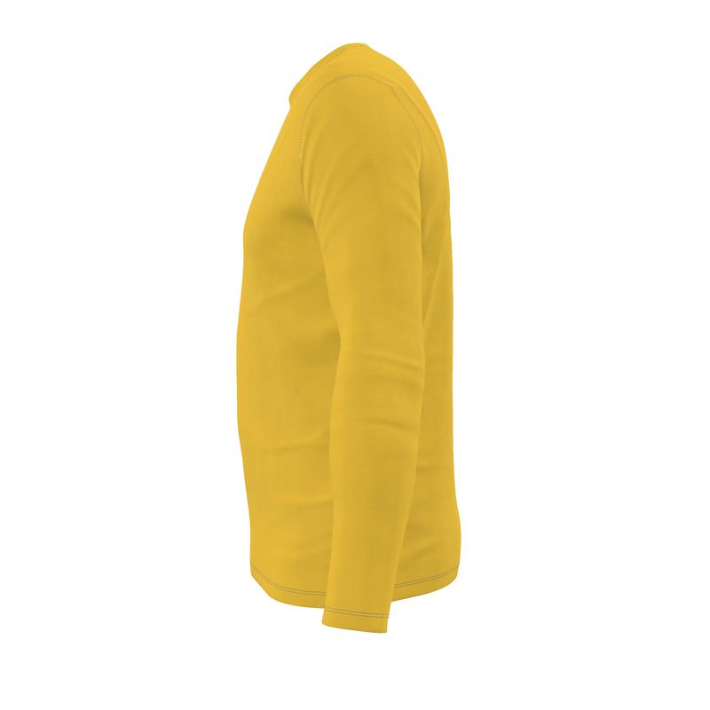 NRG Clothing for Men: Yellow Long Sleeve with Blue Stitch
